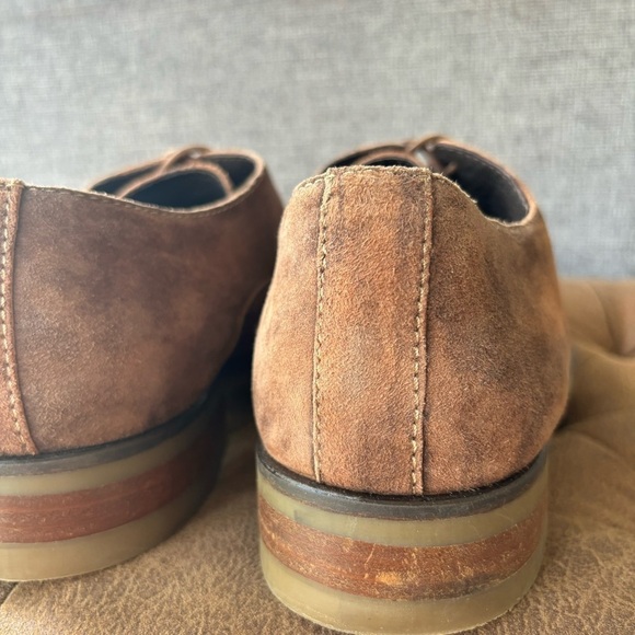 Donald J Pliner Embe Brown Suede Oxford Dress Shoes 10.5 - Picture 13 of 15
